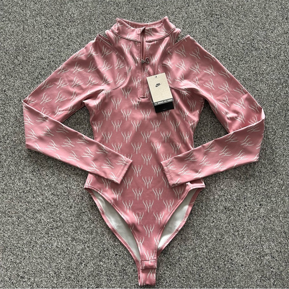 Nike Serena Williams Design Crew Long Sleeve Bodysuit Womens Size‎ XS FN1926 685